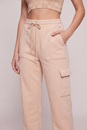 Drawstring Cargo Sweatpants