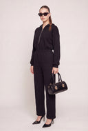 Hooded Wide Leg Jumpsuit