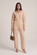 Hooded Wide Leg Jumpsuit