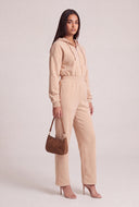 Hooded Wide Leg Jumpsuit