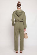 Hooded Wide Leg Jumpsuit