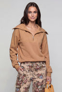 Lainey Collared Quarter Zip Sweatshirt