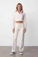 Keziah Cropped Fleece Quarter Zip Sweatshirt