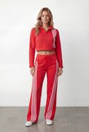 Keziah Cropped Fleece Quarter Zip Sweatshirt