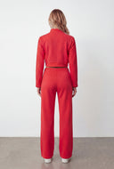Keziah Cropped Fleece Quarter Zip Sweatshirt
