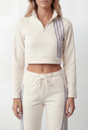Keziah Fleece Side Stripe Sweatpants