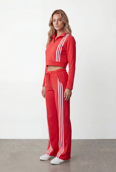 Keziah Fleece Side Stripe Sweatpants