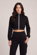 Carolyn Zip Crop Sweatshirt