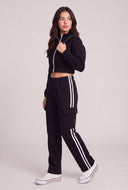 Carolyn Zip Crop Sweatshirt
