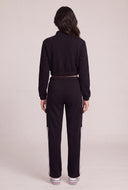 Carolyn Zip Crop Sweatshirt