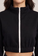 Carolyn Zip Crop Sweatshirt