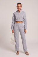 Carolyn Zip Crop Sweatshirt