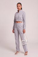 Carolyn Zip Crop Sweatshirt