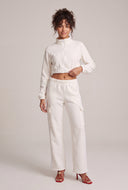 Carolyn Zip Crop Sweatshirt
