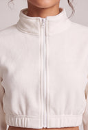 Carolyn Zip Crop Sweatshirt