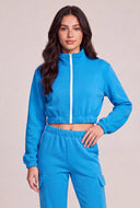 Carolyn Zip Crop Sweatshirt