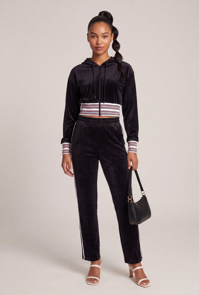 Velour Pull On Sweatpants