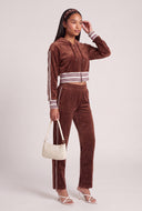 Velour Pull On Sweatpants