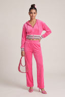 Velour Pull On Sweatpants
