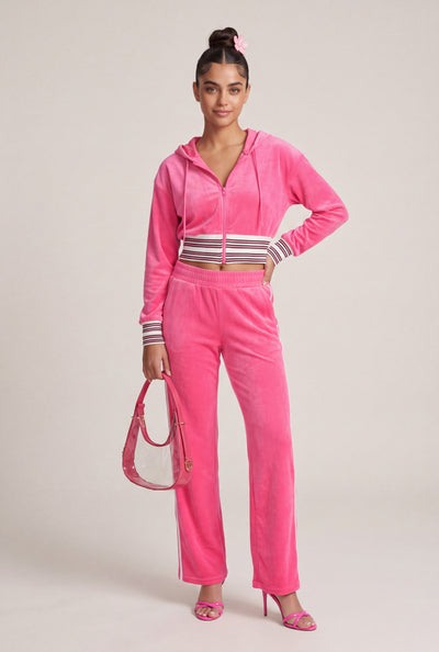 Velour Pull On Sweatpants