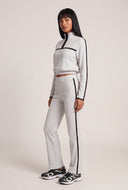 Contrast Stripe Flare Pants