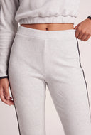 Contrast Stripe Flare Pants