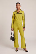 Contrast Stripe Flare Pants