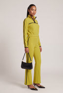 Contrast Stripe Flare Pants