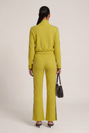 Contrast Stripe Flare Pants