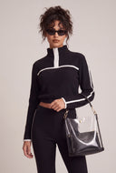 Contrast Crop Pullover