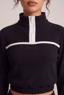 Contrast Crop Pullover