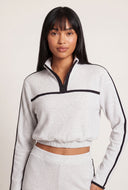 Contrast Crop Pullover