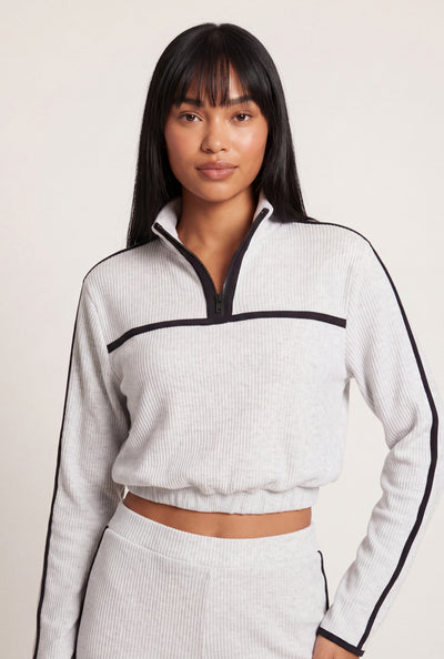 Contrast Crop Pullover