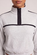 Contrast Crop Pullover