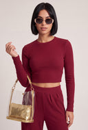 Arya Long Sleeve Crop Top