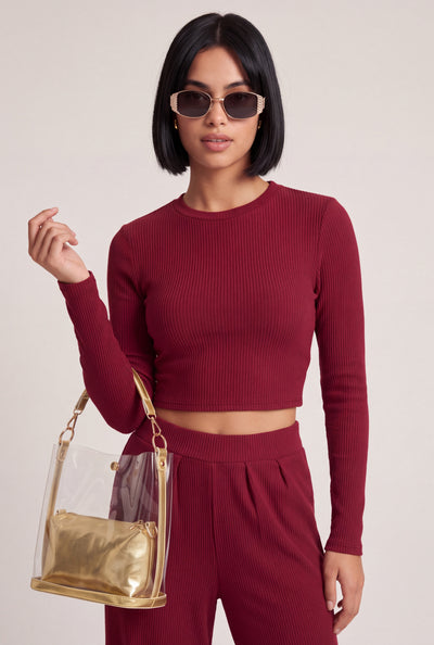 Arya Long Sleeve Crop Top