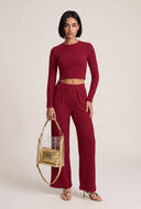 Arya Long Sleeve Crop Top