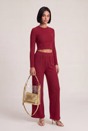 Arya Long Sleeve Crop Top