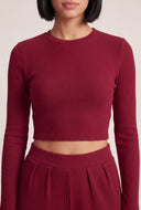 Arya Long Sleeve Crop Top