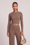 Arya Long Sleeve Crop Top