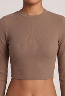 Arya Long Sleeve Crop Top
