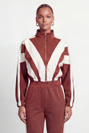 Harley Contrast Stripe Crop Track Jacket