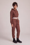 Contrast Crop Hoodie