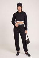 Contrast Drawstring Sweatpants