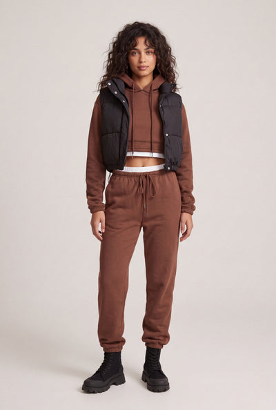 Contrast Drawstring Sweatpants