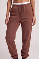 Contrast Drawstring Sweatpants
