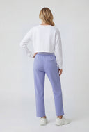 Pintuck Straight-Leg Sweatpants