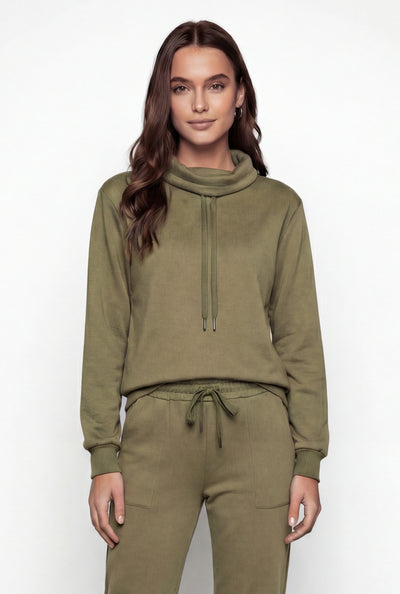Maddison Funnel Neck Pullover Sweatshirt