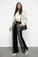 Varsity Wide Leg Flyaway Sweatpants