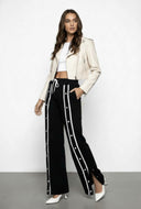 Varsity Wide Leg Flyaway Sweatpants